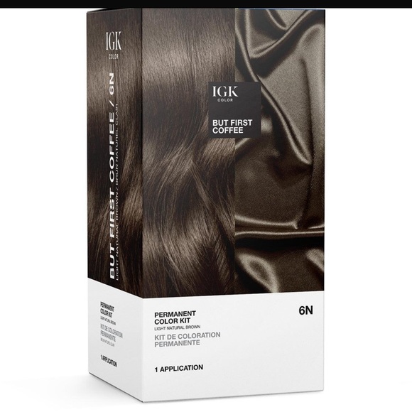 IGK Permanent Hair Color in a warm brown, has beautiful finish, shiny finish - Picture 1 of 4